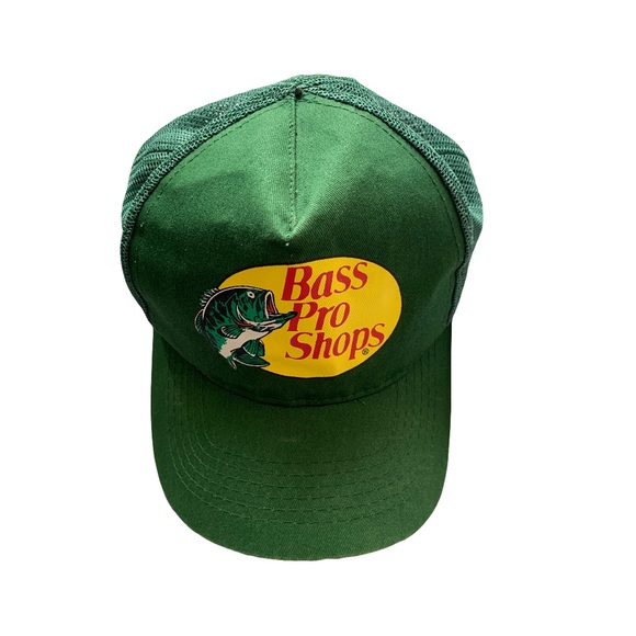 Bass Pro Shops Trucker Hat Green - Picture 1 of 3